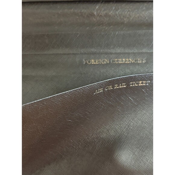 Vintage Dunhill London Brown Leather Passport-Ticket-Money Holder Organizer - Picture 10 of 14